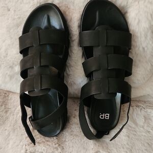 NWB BP Strappy Black Women's Sandals-Size 8
